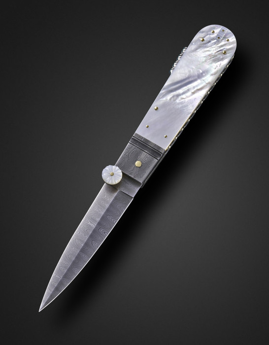Barry Davis Dagger with Mother of Pearl, James Schmidt Tribute Knife