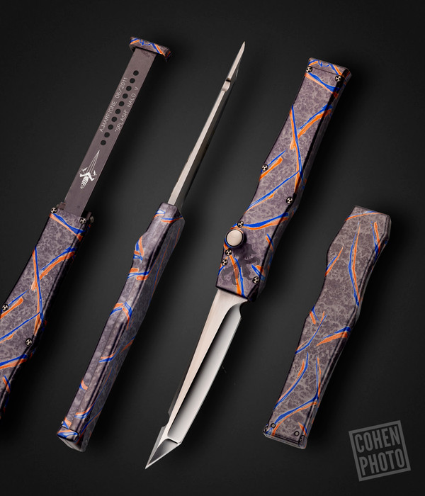 Marfione Custom Splash Halo V Single Action OTF