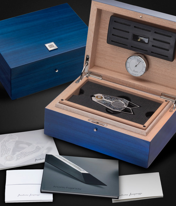 Antonio Fogarizzu “O” Custom Cigar Cutter & Humidor