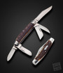 Ploppert, Tom 5 Blade, Premium Stockman in Antique Remington Bone 