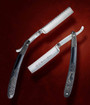 W.R. Case & Sons Fancy Straight Edge Razor with Bakelite Handles and Mother of Pearl