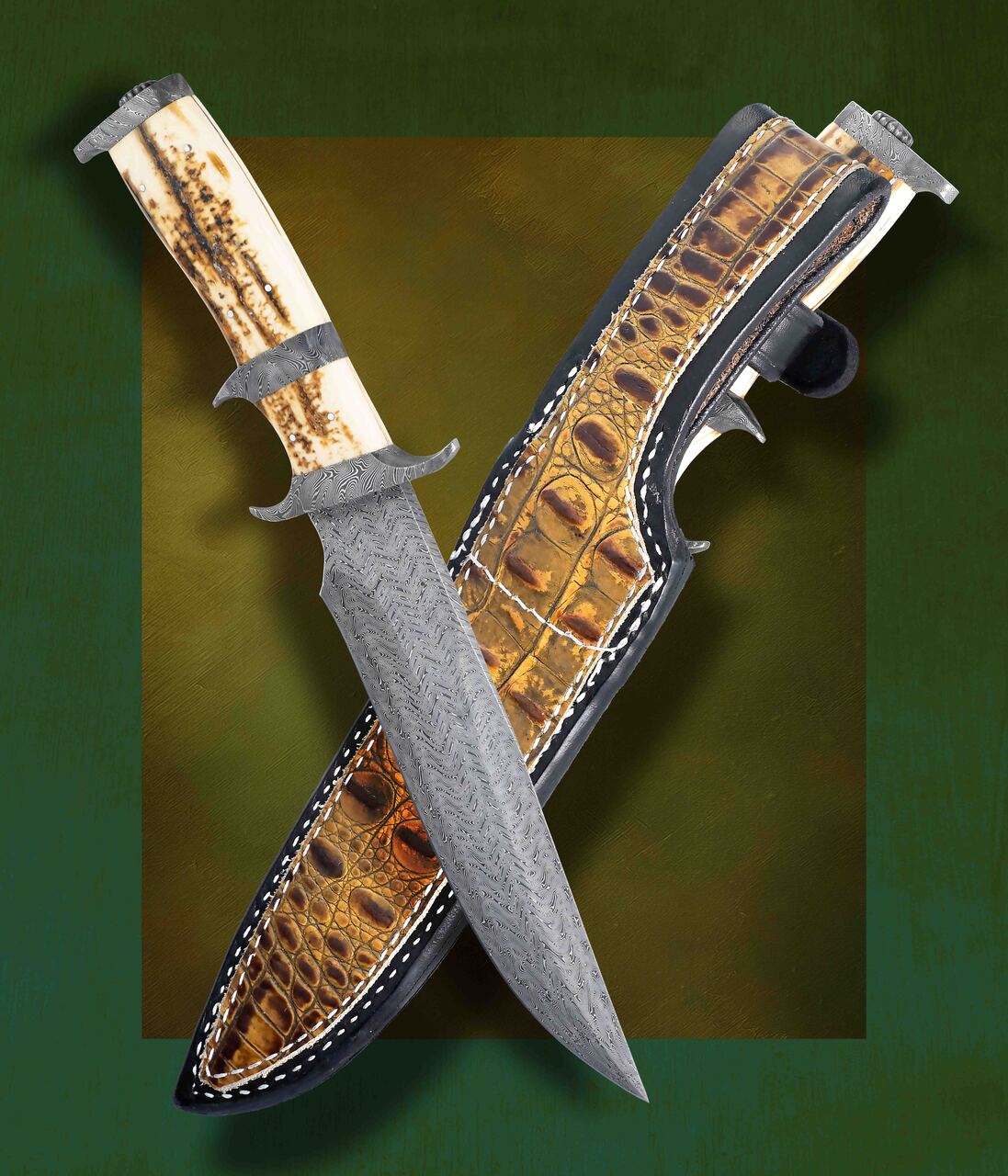 Siska, Jim, Siska, Jim and Rados, Jerry - Damascus Subhilt Knife