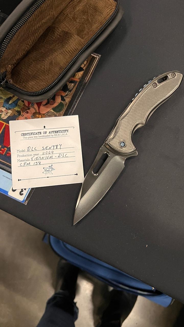 Lala, Rick, SENTRY DLC, Handmade Framelock Knife | Farina Fine