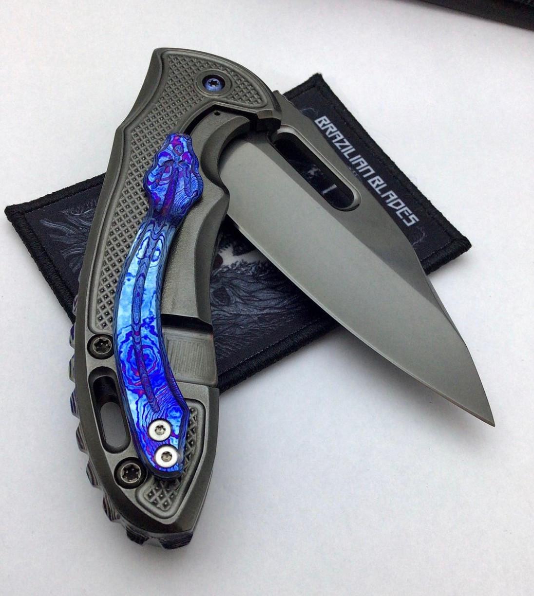 Lala, Rick, SENTRY DLC, Handmade Framelock Knife | Farina Fine