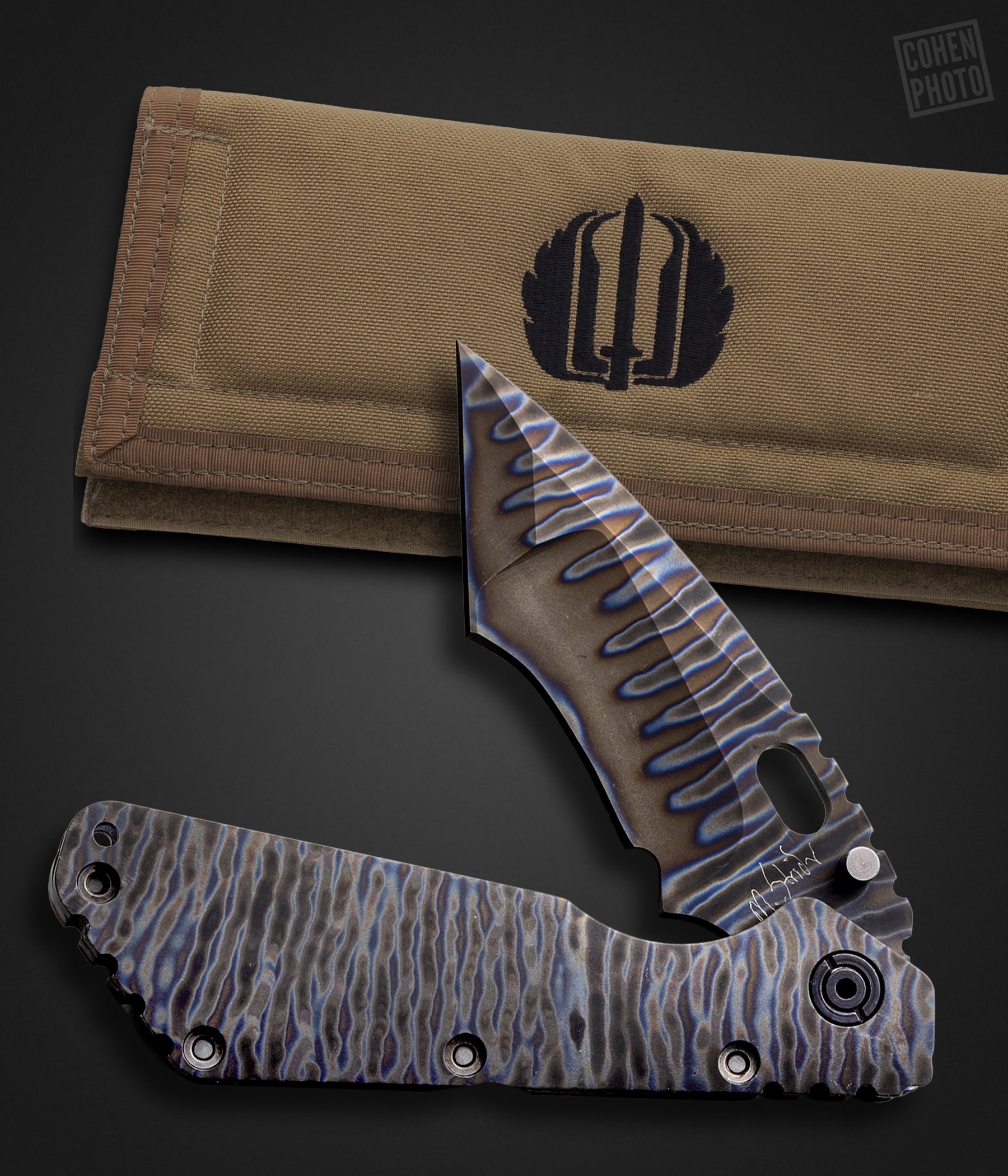 Mick Strider Custom Knives, Mick Strider Full Custom Titanium