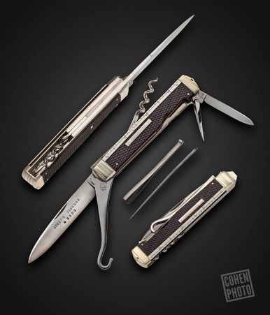 J. Rodgers & Sons　金属製バスケット Sheffield, JOSEPH RODGERS & SONS MULTI-TOOL FISHING POCKETKNIFE