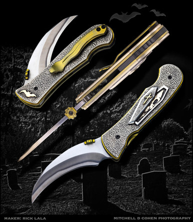 Lala, Rick, “Elvia F” Folder Knife | Farina Fine Arts, The