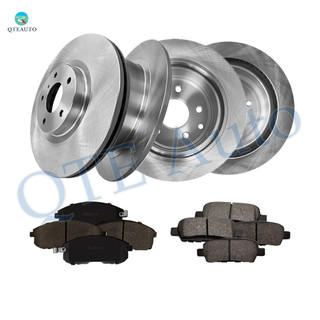 Set of 12 Front 320mm-Rear 291.5mm Brake Disc Rotors-Ceramic Brake Pad Kit For 2006 Nissan Altima