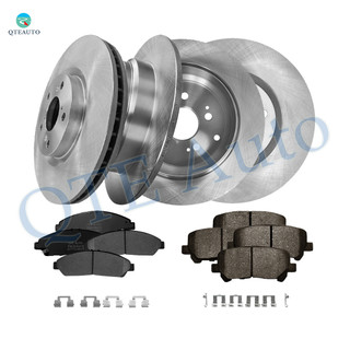 Set of 12 Front 330mm-Rear 334mm Brake Disc Rotors-Ceramic Brake Pad Kit For 2007-2013 Acura MDX