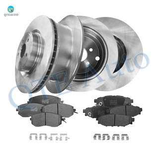 Set of 12 Front 316mm-Rear 286mm Brake Disc Rotors-Ceramic Brake Pad Kit For 2013 2014 Subaru Legacy