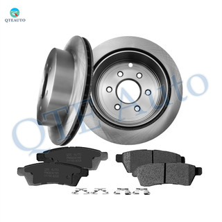 Set of 6 Rear 286mm Brake Disc Rotors-Ceramic Brake Pad Kit For 2005-2019 Nissan Frontier
