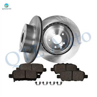 Set of 6 Rear 308mm Brake Disc Rotors-Ceramic Brake Pad Kit For 2015-2017 Infiniti QX50