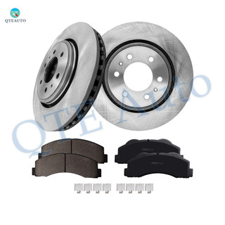 Set of 6 Front 350mm Brake Disc Rotors-Ceramic Brake Pad Kit For 2014-2021 Lincoln Navigator