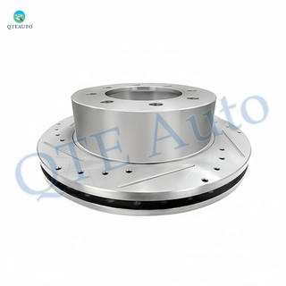 330mm 1 Piece Rear Right  Drilled Slotted Brake Disc Rotor For 2002-2006 Chevrolet Avalanche 2500