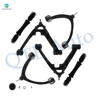 Set of 6 Front Lower and Upper Control Arm Ball Joint-Sway Bar Link For 2007-2014 GMC Yukon XL 1500