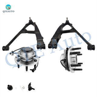 Set of 4 Front Lower Control Arm Ball Joint-Wheel Hub Bearing Assembly For 2000-2006 Chevrolet Tahoe RWD