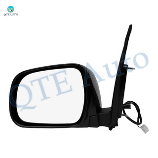 Left Driver Side Mirror, Power Non-Heated Textured Black Manual Folding For 2004-2010 Toyota Sienna