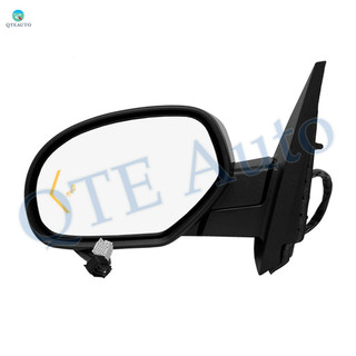 Left Driver Side Mirror, Power Heated Chrome Power Folding with Turn Signal Light For 2007-2014 Chevrolet Tahoe