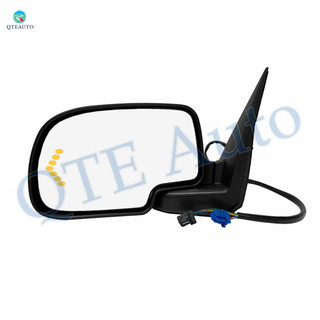 Left Driver Side Mirror, Power Heated Manual Folding with Turn Signal Light For 2003-2006 Cadillac Escalade EXT