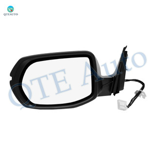 Left Driver Side Mirror, Power Heated Paintable Manual Folding with Turn Signal Light For 2017-2022 Honda CR-V