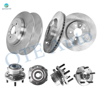 Set of 8 Front 325mm-Rear 330mm Brake Disc Rotors-Wheel Hub Bearing Assembly For 2011-2019 Ford Explorer