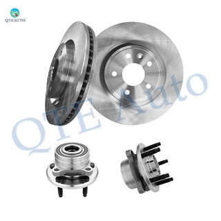 Set of 4 Front 325mm Brake Disc Rotors-Wheel Hub Bearing Assembly For 2011-2019 Ford Explorer