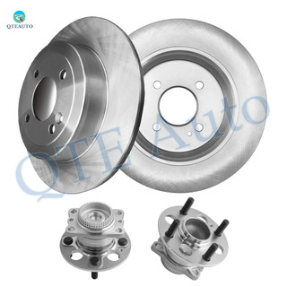 Set of 4 Rear 262mm Brake Disc Rotors-Wheel Hub Bearing Assembly For 2012-2017 KIA RIO