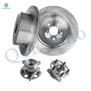 Set of 4 Rear 309mm Brake Disc Rotors-Wheel Hub Bearing Assembly For 2008-2013 Toyota Highlander