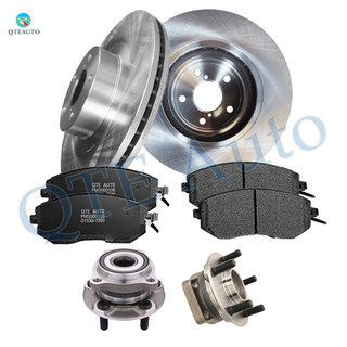 Set of 8 Front 293mm Brake Disc Rotors-Wheel Hub Bearing Assembly-Ceramic Brake Pad Kit For 2013 2014 Subaru XV Crosstrek Set of 8 Front 293mm Brake Disc Rotors-Wheel Hub Bearing Assembly-Ceramic Brake Pad Kit For 2013 2014 Subaru XV Crosstrek