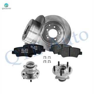 Set of 8 Rear 284mm Brake Disc Rotors-8428-D1445 Ceramic Brake Pad Kit-Wheel Hub Bearing Assembly For 2012-2015 KIA Optima Set of 8 Rear 284mm Brake Disc Rotors-8428-D1445 Ceramic Brake Pad Kit-Wheel Hub Bearing Assembly For 2012-2015 KIA Optima