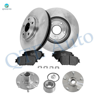 Set of 8 Front 296mm Brake Disc Rotors-Wheel Hub Bearing Assembly-Ceramic Brake Pad Kit For 2002 2003 Toyota Camry Set of 8 Front 296mm Brake Disc Rotors-Wheel Hub Bearing Assembly-Ceramic Brake Pad Kit For 2002 2003 Toyota Camry