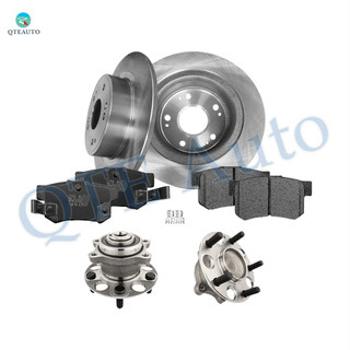 Set of 8 Rear 282mm Brake Disc Rotors-7418-D537 Ceramic Brake Pad Kit-Wheel Hub Bearing Assembly For 2005-2007 Honda Accord Set of 8 Rear 282mm Brake Disc Rotors-7418-D537 Ceramic Brake Pad Kit-Wheel Hub Bearing Assembly For 2005-2007 Honda Accord