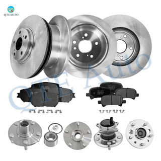 Set of 16 Front 296mm-Rear 269mm Brake Disc Rotors-Wheel Hub Bearing Assembly-Ceramic Brake Pad Kit For 2002 2003 Toyota Camry Set of 16 Front 296mm-Rear 269mm Brake Disc Rotors-Wheel Hub Bearing Assembly-Ceramic Brake Pad Kit For 2002 2003 Toyota Camry