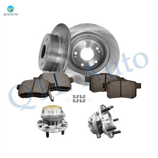 Set of 8 Rear 282mm Brake Disc Rotors-Ceramic Brake Pad Kit-Wheel Hub Bearing Assembly For 2017 Honda Accord Set of 8 Rear 282mm Brake Disc Rotors-Ceramic Brake Pad Kit-Wheel Hub Bearing Assembly For 2017 Honda Accord