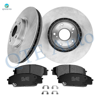 Set of 6 Front 300mm Brake Disc Rotors-Ceramic Brake Pad Kit For 2006-2011 Honda Civic