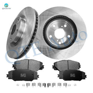 Set of 6 Front 296mm Brake Disc Rotors-Ceramic Brake Pad Kit For 2016 Scion IM