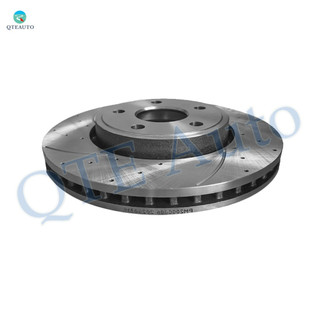 1 Piece Front Right 330mmDrilled Slotted Brake Disc Rotor For 2011-2020 Dodge Durango