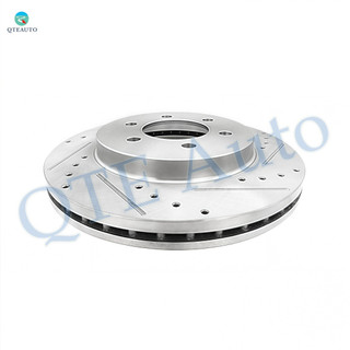 Front Left 330mmDrilled Slotted Brake Disc Rotors For 2006-2008 Lincoln Mark LT Base, 4WD
