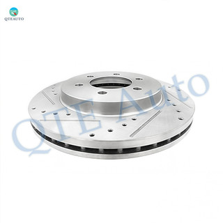 Front Right 330mmDrilled Slotted Brake Disc Rotors For 2006-2008 Lincoln Mark LT Base, 4WD