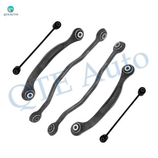 Set of 6 Rear Upper Rearward-Lower Rearward Control Arm-Sway Bar Link For 2005-2011 Chrysler 300