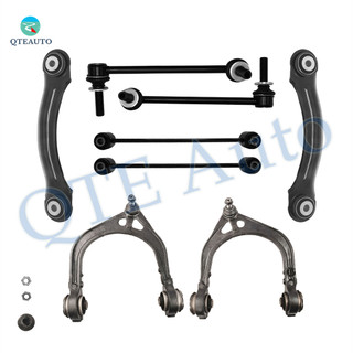 Set of 8 Front Upper Control Arm Ball Joint-Sway Bar Link-Rear Upper Forward Control Arm-Sway Bar Link For 2005-2008 Chrysler 300