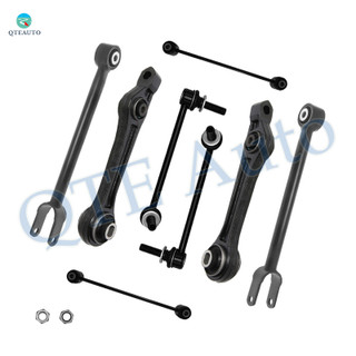 Set of 8 Front Lower Rearward Control Arm-Sway Bar Link-Rear Lower Forward Control Arm-Sway Bar Link For 2005-2010 Chrysler 300