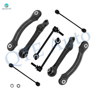 Set of 8 Front Lower Rearward Control Arm-Sway Bar Link-Rear Upper Forward Control Arm-Sway Bar Link For 2006-2010 Dodge Charger