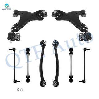 Set of 8 Front Lower Control Arm Ball Joint-Sway Bar Link-Rear Upper Forward Control Arm-Sway Bar Link For 2007-2016 GMC Acadia