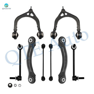 Set of 8 Front Upper Control Arm Ball Joint-Sway Bar Link-Rear Upper Forward Control Arm-Sway Bar Link For 2005-2020 Chrysler 300