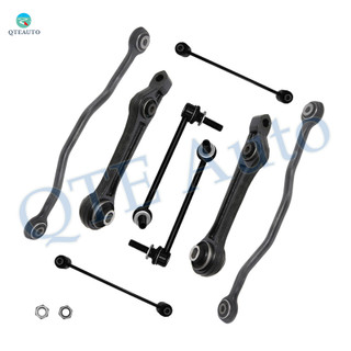Set of 8 Front Lower Rearward Control Arm-Sway Bar Link-Rear Lower Rearward Control Arm-Sway Bar Link For 2005-2008 Dodge Magnum