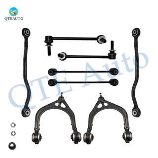 Set of 8 Front Upper Control Arm Ball Joint-Sway Bar Link-Rear Lower Rearward Control Arm-Sway Bar Link For 2005-2008 Dodge Magnum