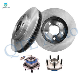 Set of 4 Front 278mm Brake Disc Rotors-Wheel Hub Bearing Assembly For 1997-2001 Buick Century