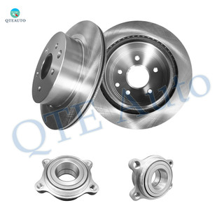 Set of 4 Rear 292mm Brake Disc Rotors-Wheel Hub Bearing Assembly For 2003-2005 Infiniti G35