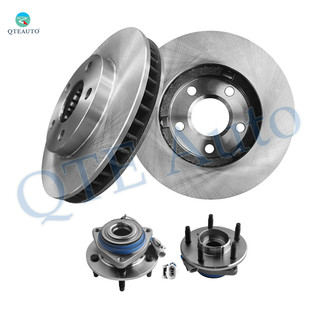 Set of 4 Front 278mm Brake Disc Rotors-Wheel Hub Bearing Assembly For 1998-2001 Oldsmobile Intrigue